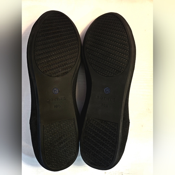 ROTHYS The Loafer Slip-on Knit Flats in Black Solid Womens Size 10.5 - Picture 9 of 13